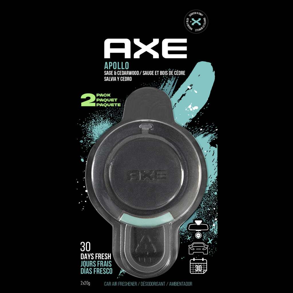 Picture of: AXE Apollo D Hanging Car Air Freshener,  pack  Axe