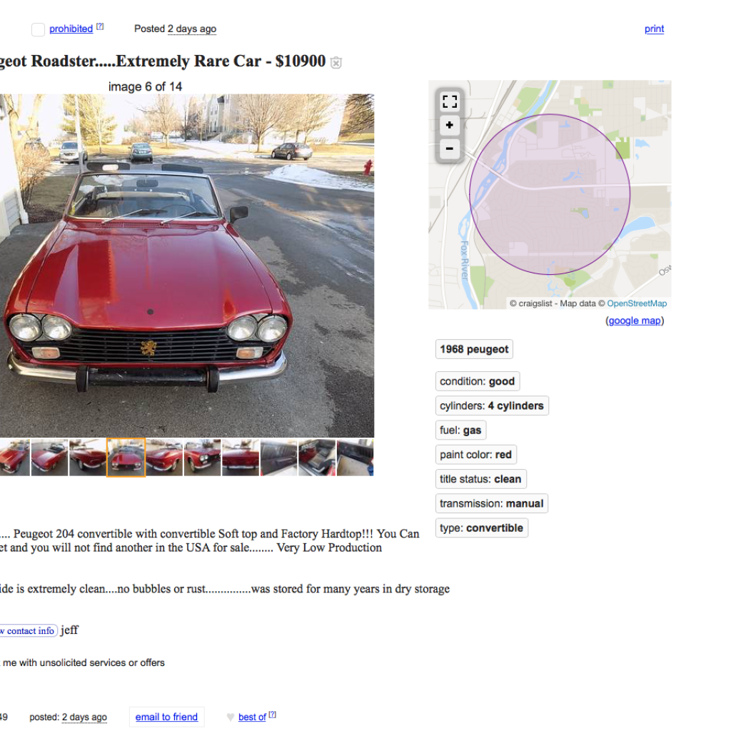 Picture of: Craiglist to Charge a Fee to List Your Car — Hemmings Online Car