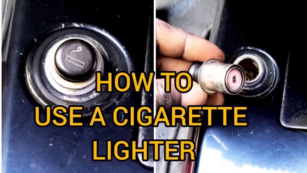 Picture of: How to use a cigarette lighter in your car