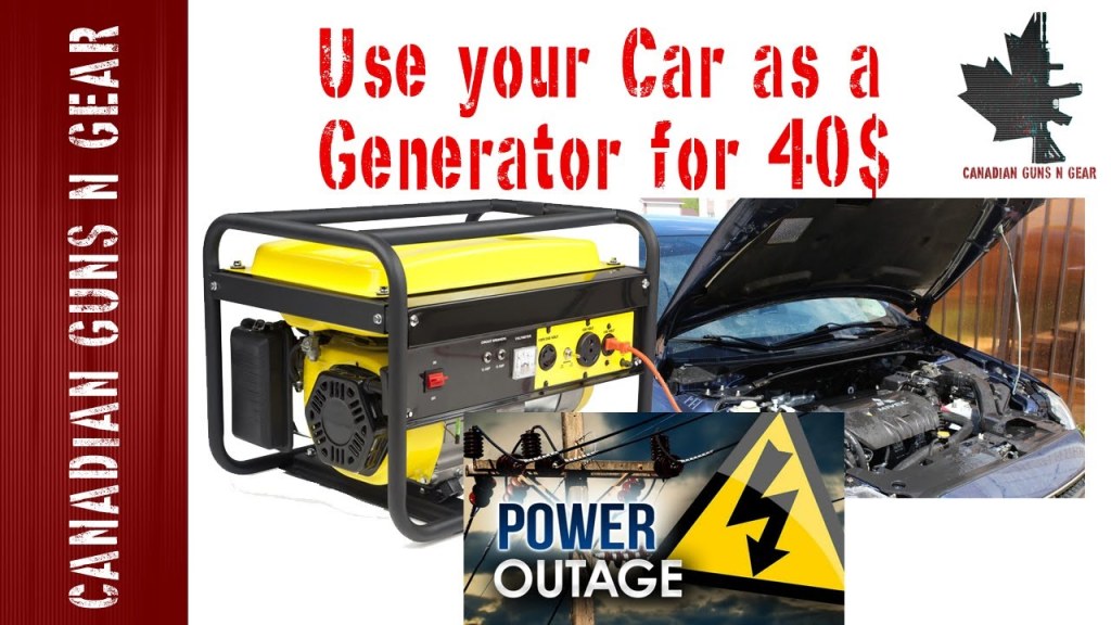 Picture of: How to use your Car as a Generator for $