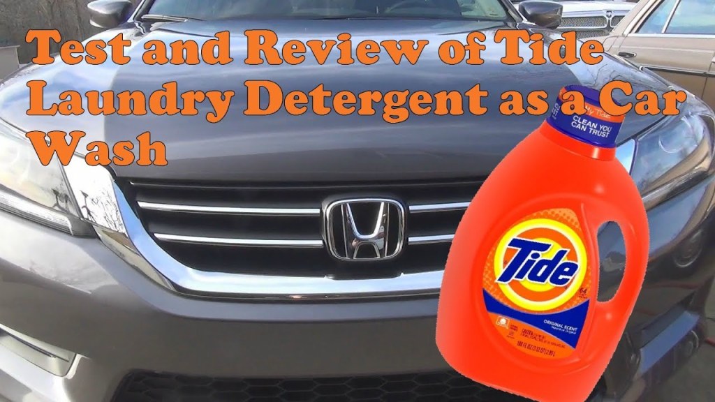 Picture of: Test and review of Tide Laundry Soap as a Car Wash