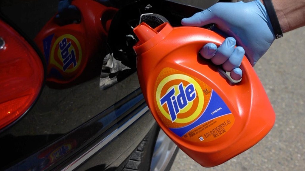 Picture of: What Happens If You Fill Up Car with Laundry Detergent? Does it Really  Clean the Engine?